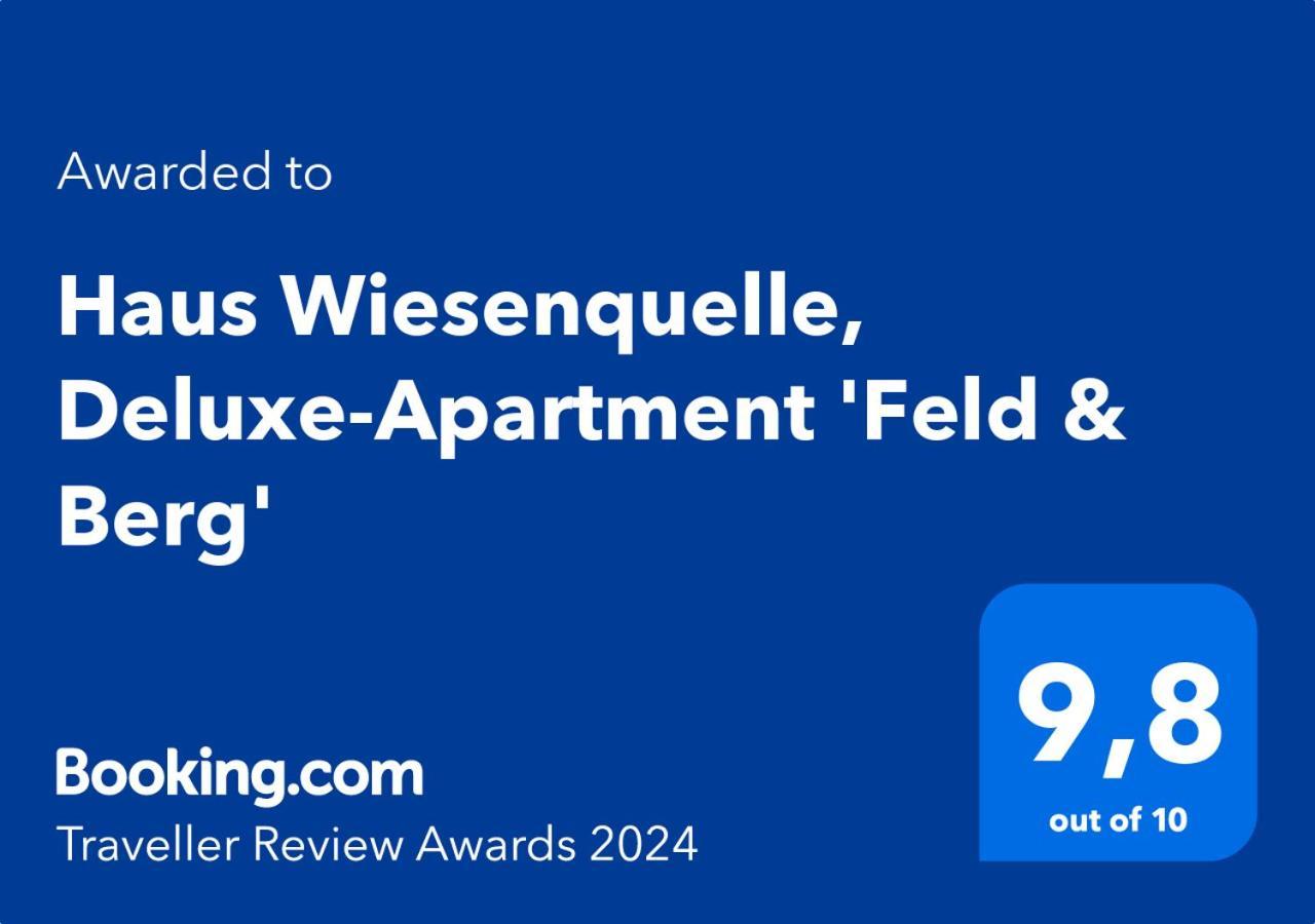 Haus Wiesenquelle, Deluxe-Apartment 'Feld & Berg' Feldberg  Buitenkant foto
